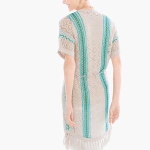 Chico's BOHO FRINGE DETAIL CARDIGAN, vest.